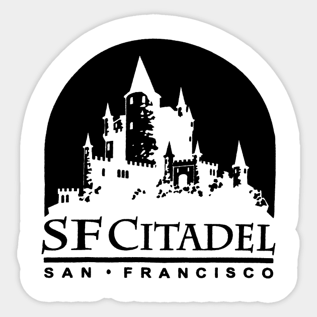 SF Citadel Logo in Black Sticker by sfcitadel